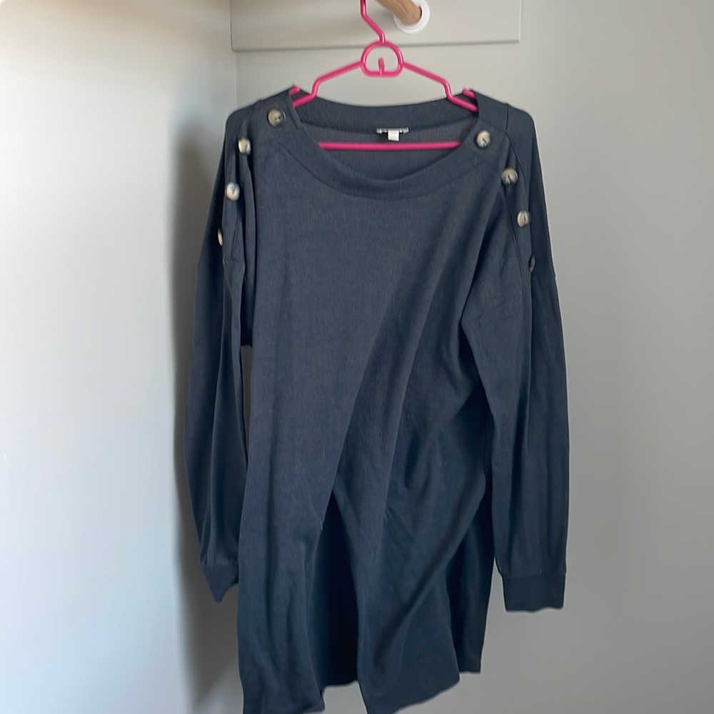 Charming Charlie’s gray sweater dress